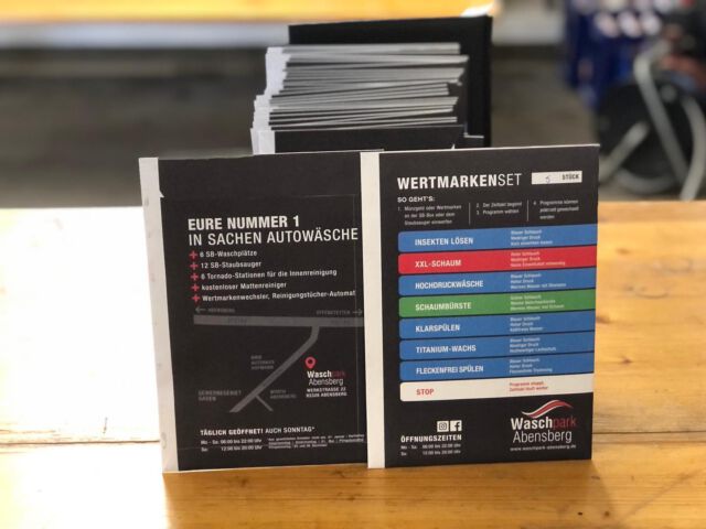 !! SONDERAKTION !!

Die ersten 30 Kunden der Werkstatt erhalten 5 Waschchips, für den Waschpark Abensberg.

Vielen Dank nochmal an das Team des @waschpark_abensberg für dieses tolle Angebot!